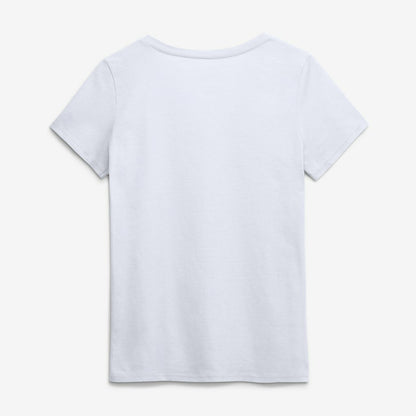 Pittsburgh Steelers Logo Athletic Women's Primary Logo V-Neck T-Shirt - White cheap