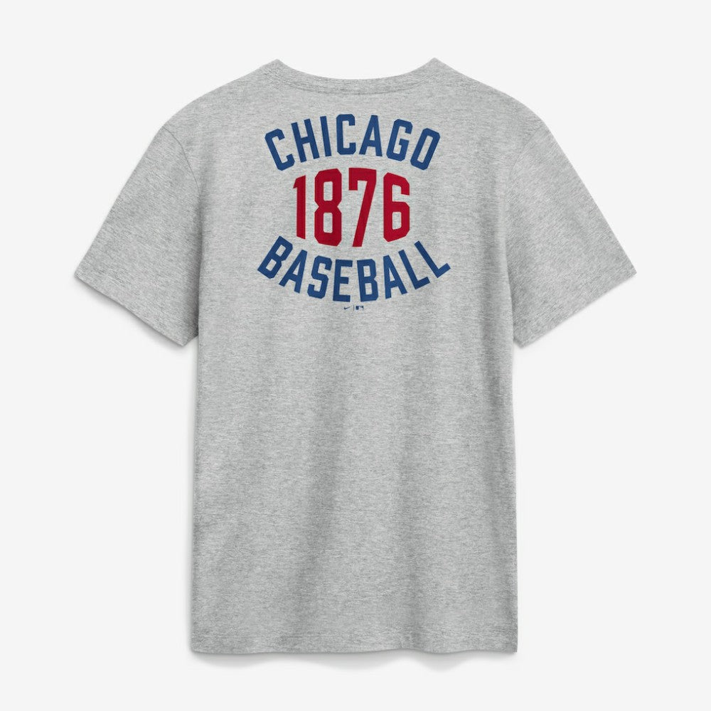 Chicago Cubs Cooperstown 2-Hit T-Shirt - Heather Gray | Nike