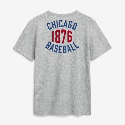 Chicago Cubs Cooperstown 2-Hit T-Shirt - Heather Gray | Nike