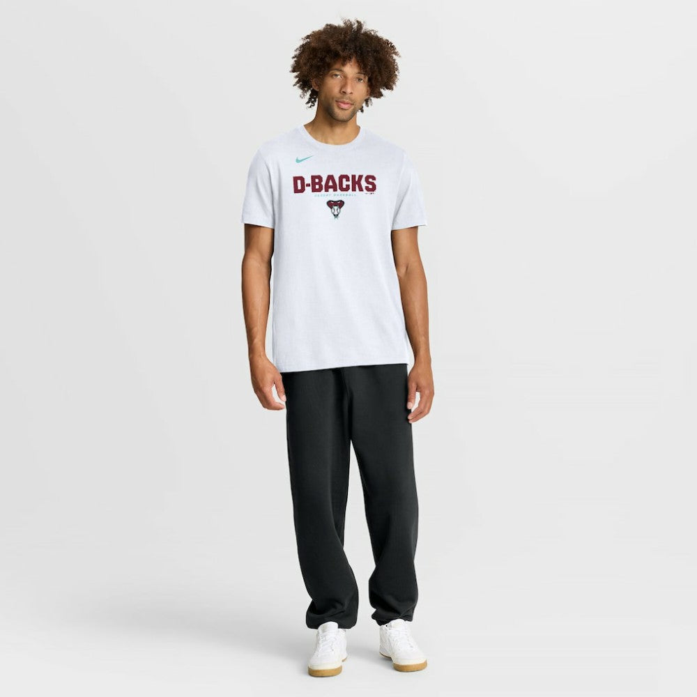 Arizona Diamondbacks Bold Team Name T-Shirt - White | Nike