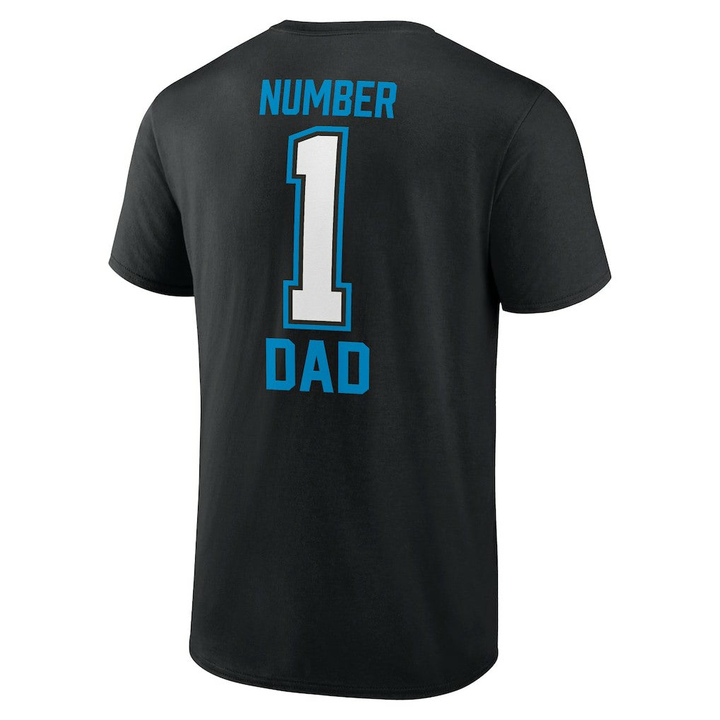 Carolina Panthers Father's Day T-Shirt - Black cheap