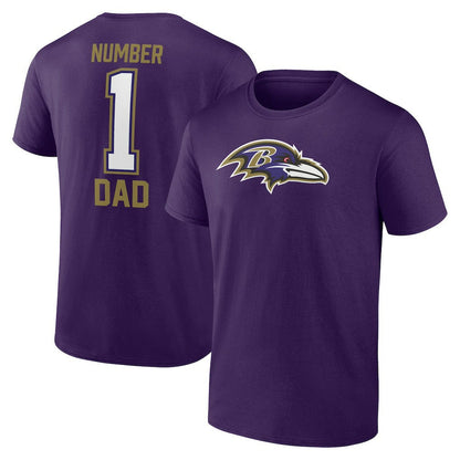 Baltimore Ravens Father's Day T-Shirt - Purple sale