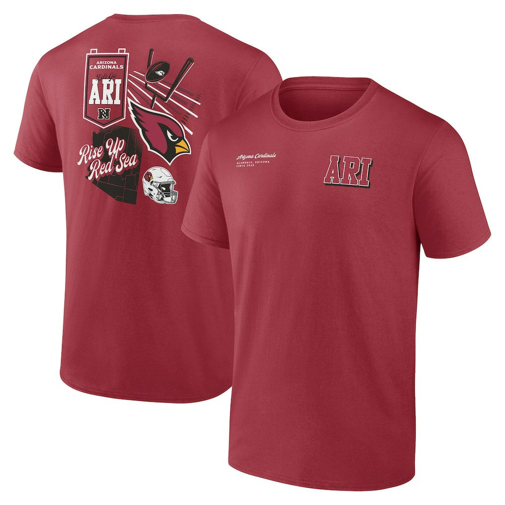 Arizona Cardinals Split Zone T-Shirt - Cardinal discount