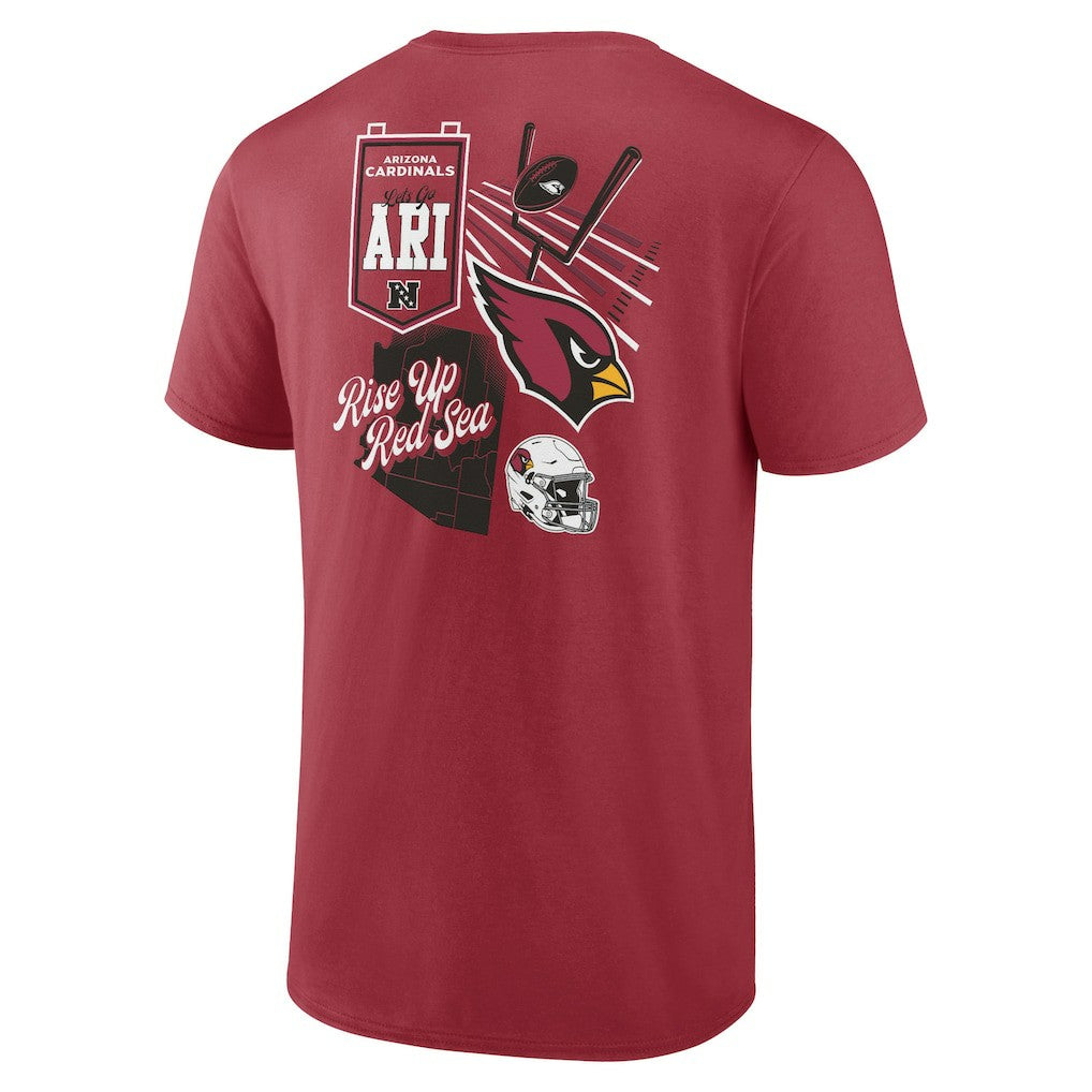 Arizona Cardinals Split Zone T-Shirt - Cardinal discount