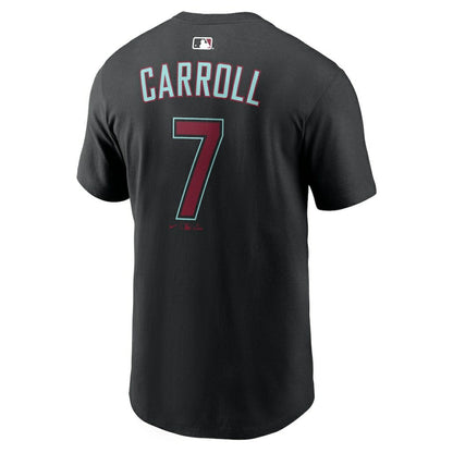 Corbin Carroll Arizona Diamondbacks Name & Number T-Shirt - Black | Nike