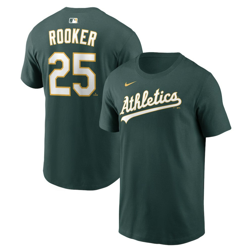 Brent Rooker Athletics Home Name & Number T-Shirt - Green | Nike