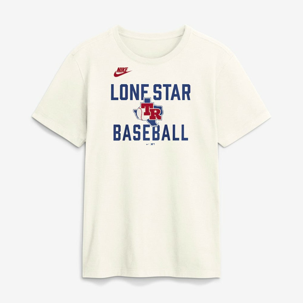 Texas Rangers Cooperstown Collection ‘70s-Inspired T-Shirt - Cream | Nike