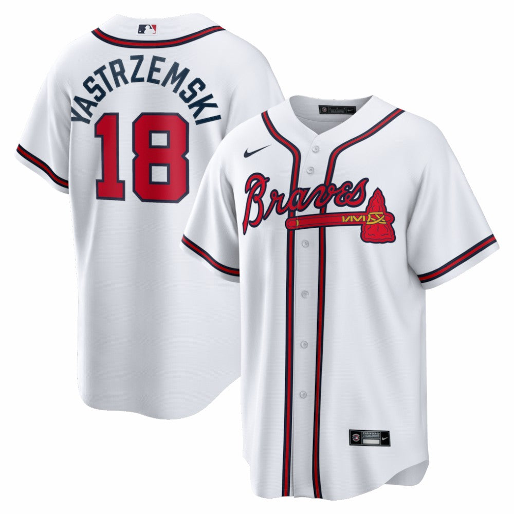 Mike Yastrzemski Atlanta Braves Replica Jersey - White | Nike