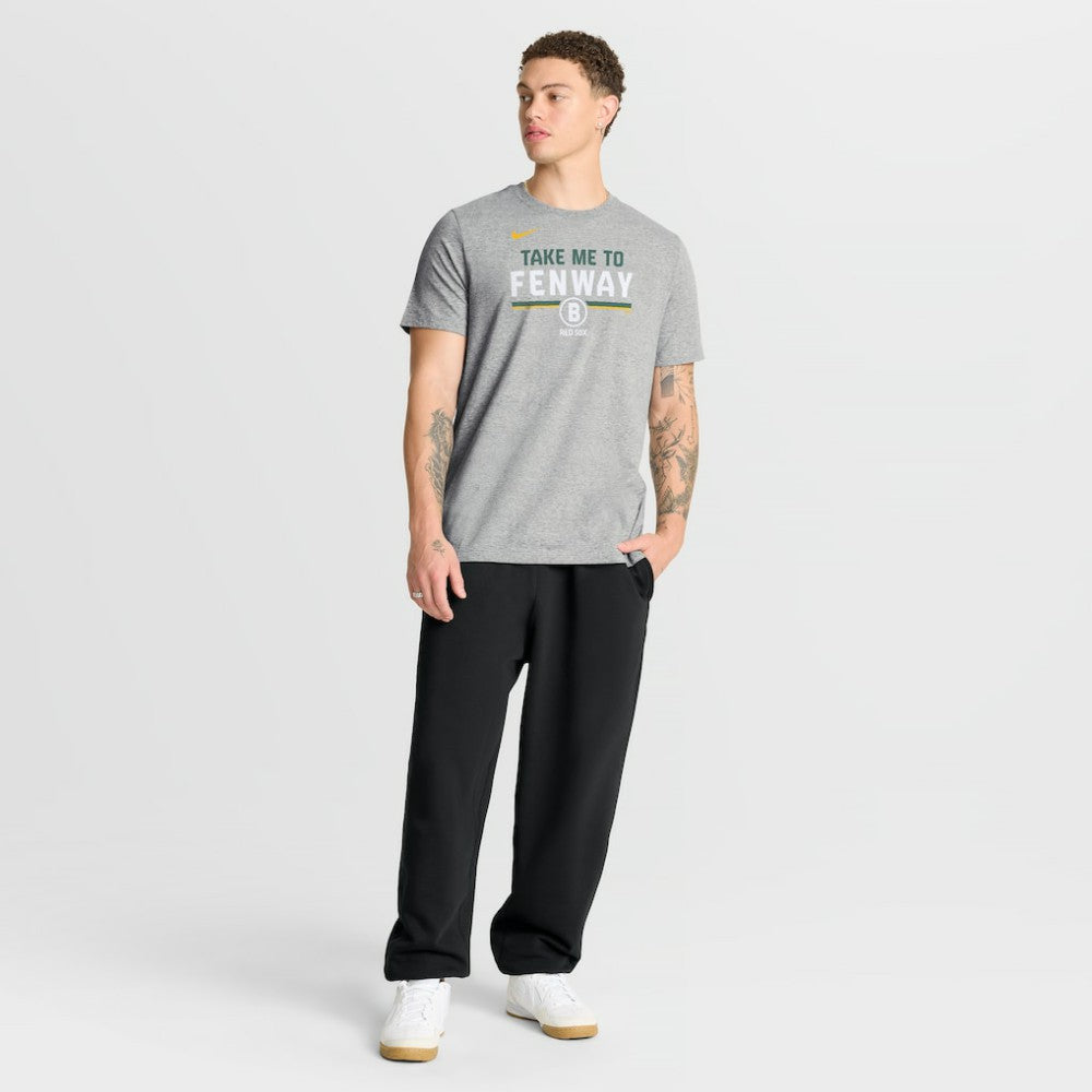 Boston Red Sox City Connect Stacked T-Shirt - Gray | Nike