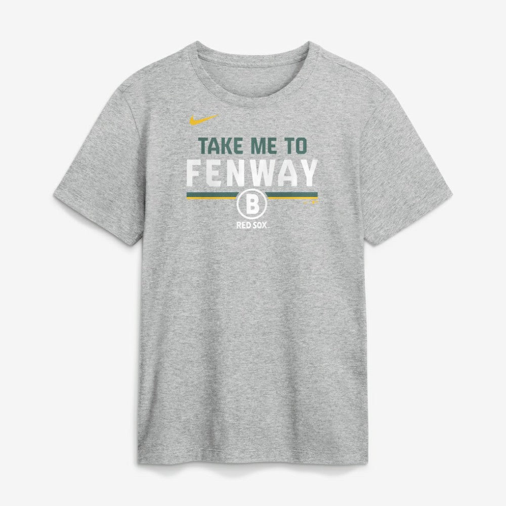 Boston Red Sox City Connect Stacked T-Shirt - Gray | Nike