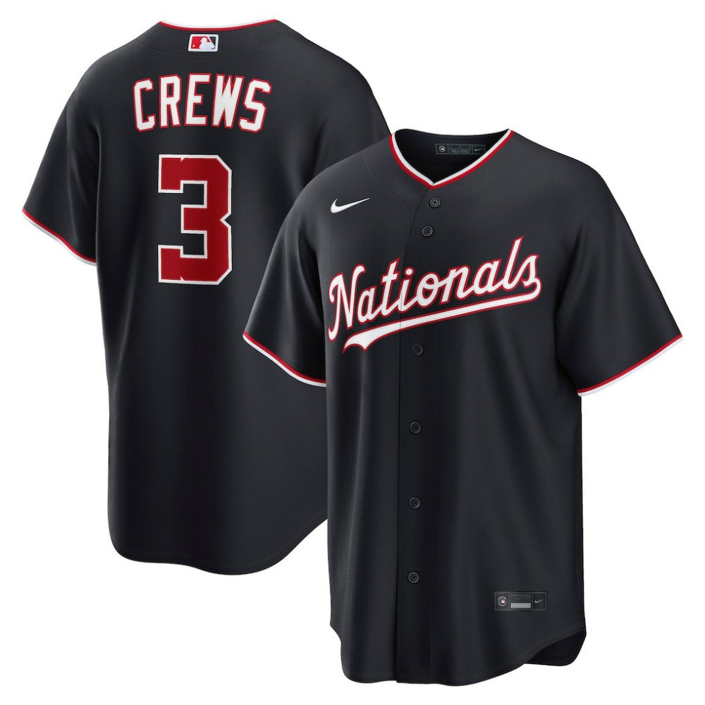 Dylan Crews Washington Nationals Alternate Replica Jersey - Navy | Nike