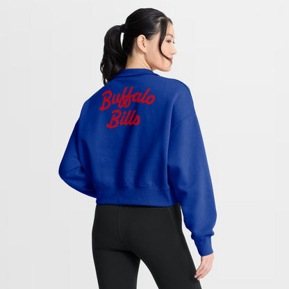 Buffalo Bills Women's Phoenix Fleece Quarter-Zip Sweatshirt - Royal | Nike discount