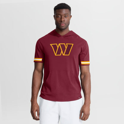 Washington Commanders Optimal Play Short Sleeve Hooded T-Shirt - Burgundy online