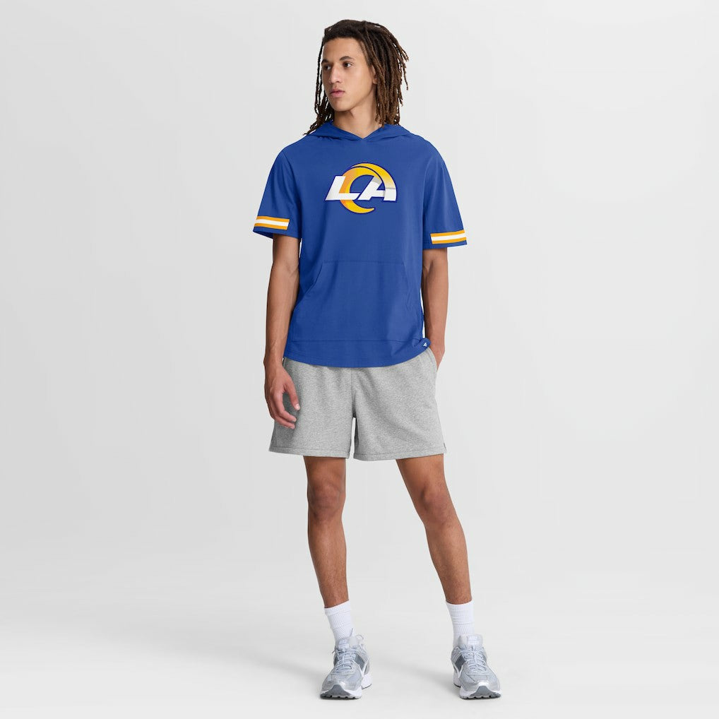 Los Angeles Rams Optimal Play Short Sleeve Hooded T-Shirt - Royal cheap