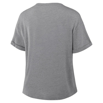 Washington Commanders Women's Overplayed Tribute Tri-Blend Boxy T-Shirt - Heather Gray sale