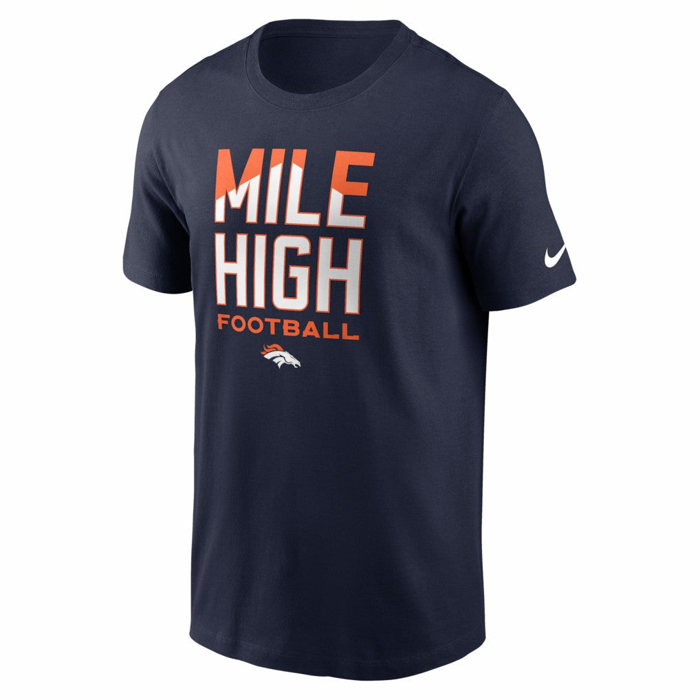 Denver Broncos Mile High Football T-Shirt - Navy | Nike cheap