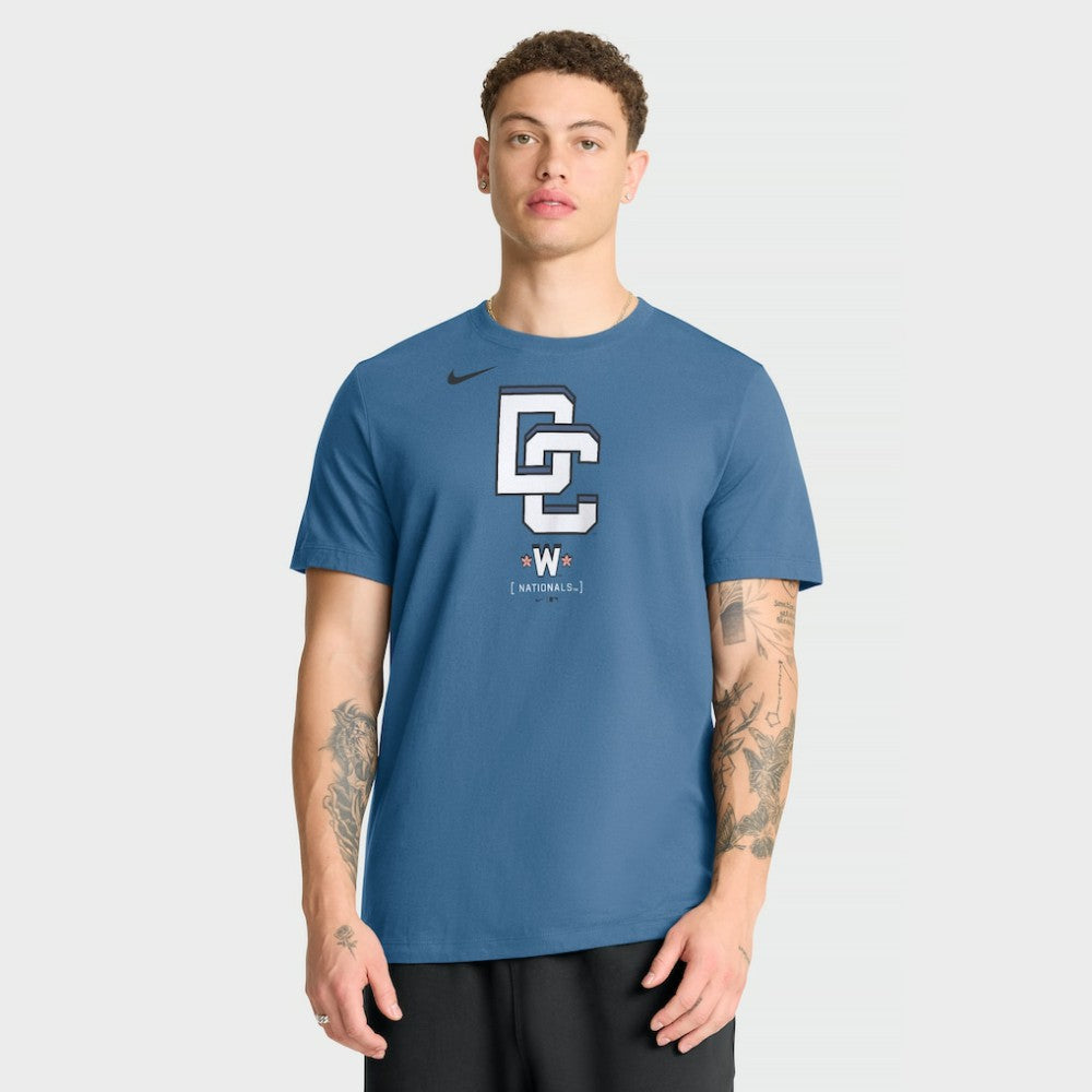 Washington Nationals City Connect Large Logo T-Shirt - Navy | Nike