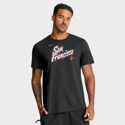 San Francisco Giants City Connect Wordmark T-Shirt - Black | Nike