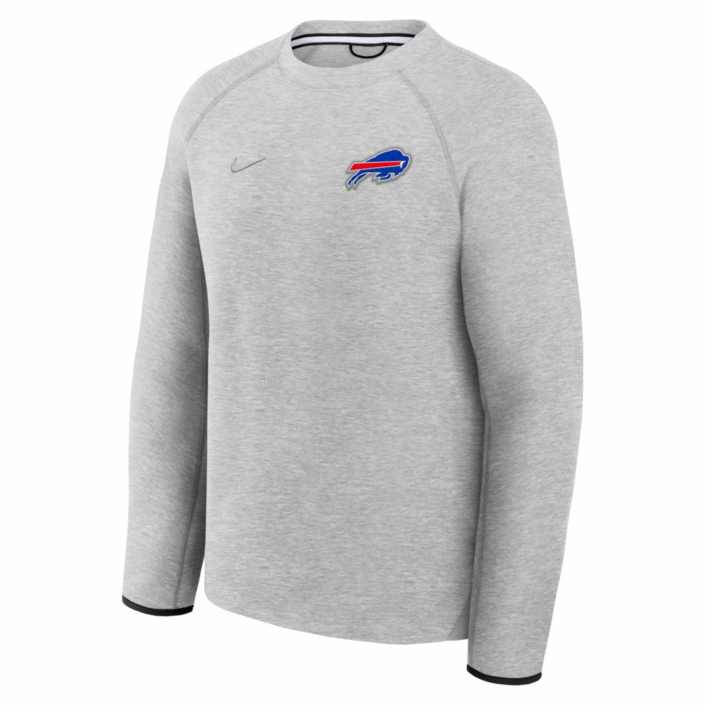 Buffalo Bills Tech Fleece Raglan Sweatshirt - Heather Gray | Nike on sale
