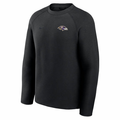 Baltimore Ravens Tech Fleece Raglan Sweatshirt - Black | Nike outlet