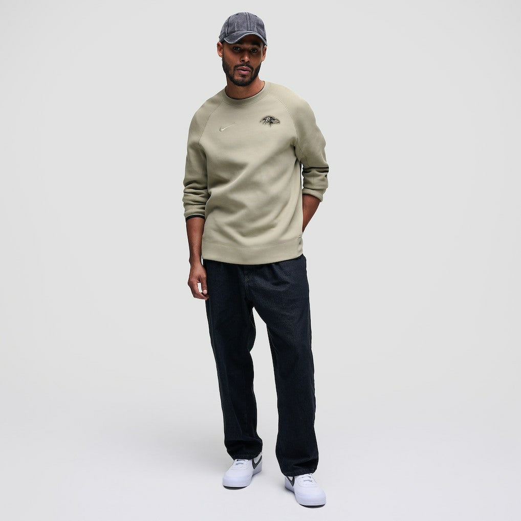 Baltimore Ravens Tech Fleece Raglan Sweatshirt - Olive | Nike outlet