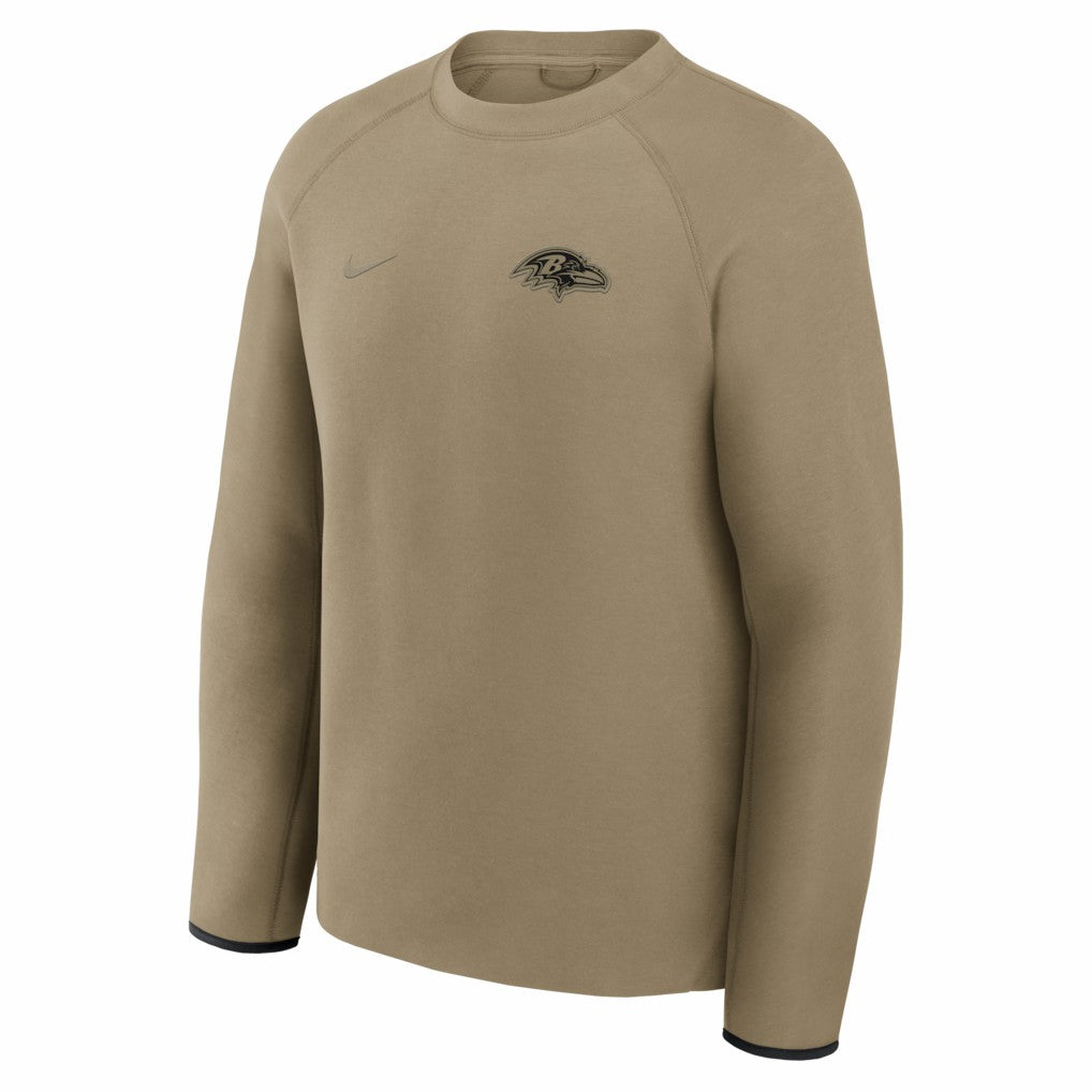 Baltimore Ravens Tech Fleece Raglan Sweatshirt - Olive | Nike outlet