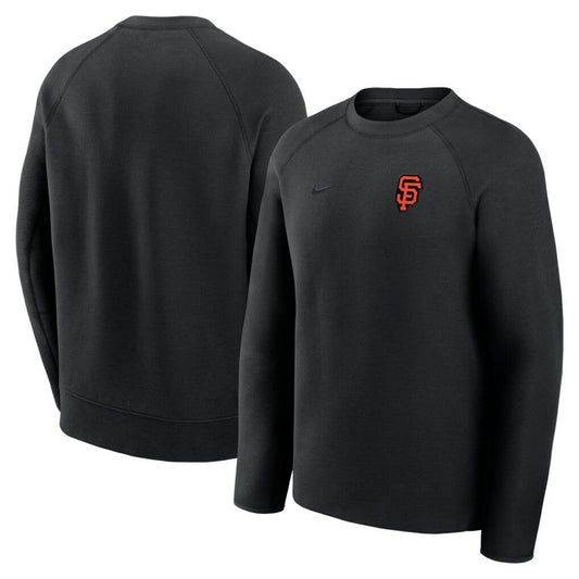 San Francisco Giants Tech Fleece Raglan Sweatshirt - Black | Nike