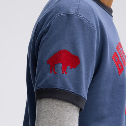 Buffalo Bills IconicFleece Short Sleeve Sweatshirt - Royal outlet