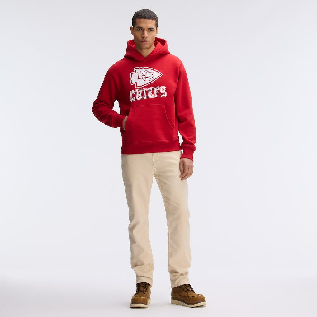 Kansas City Chiefs IconicFleece Flocked Hoodie - Red cheap