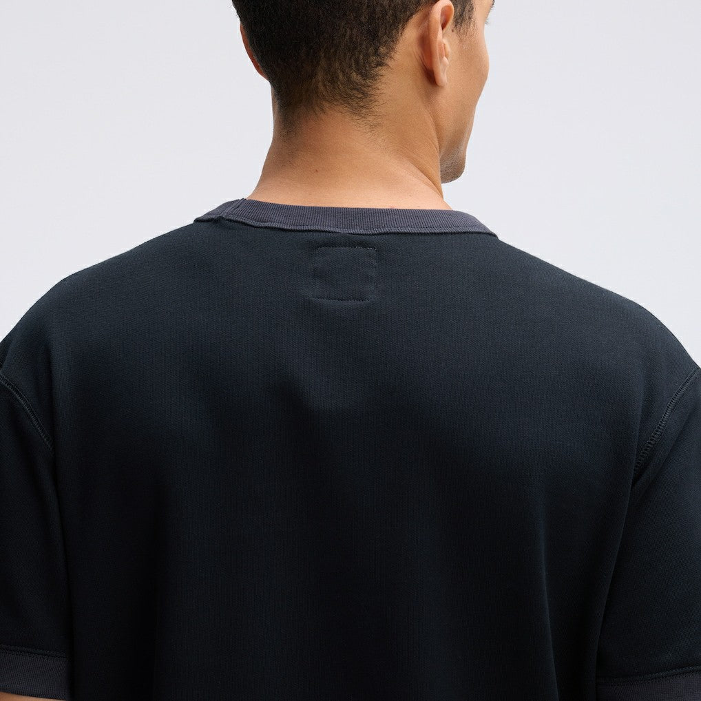 Kansas City Chiefs IconicFleece Short Sleeve Sweatshirt - Black online