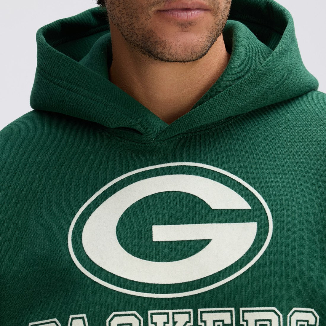 Green Bay Packers IconicFleece Flocked Hoodie - Green sale