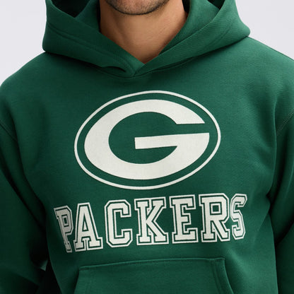 Green Bay Packers IconicFleece Flocked Hoodie - Green sale