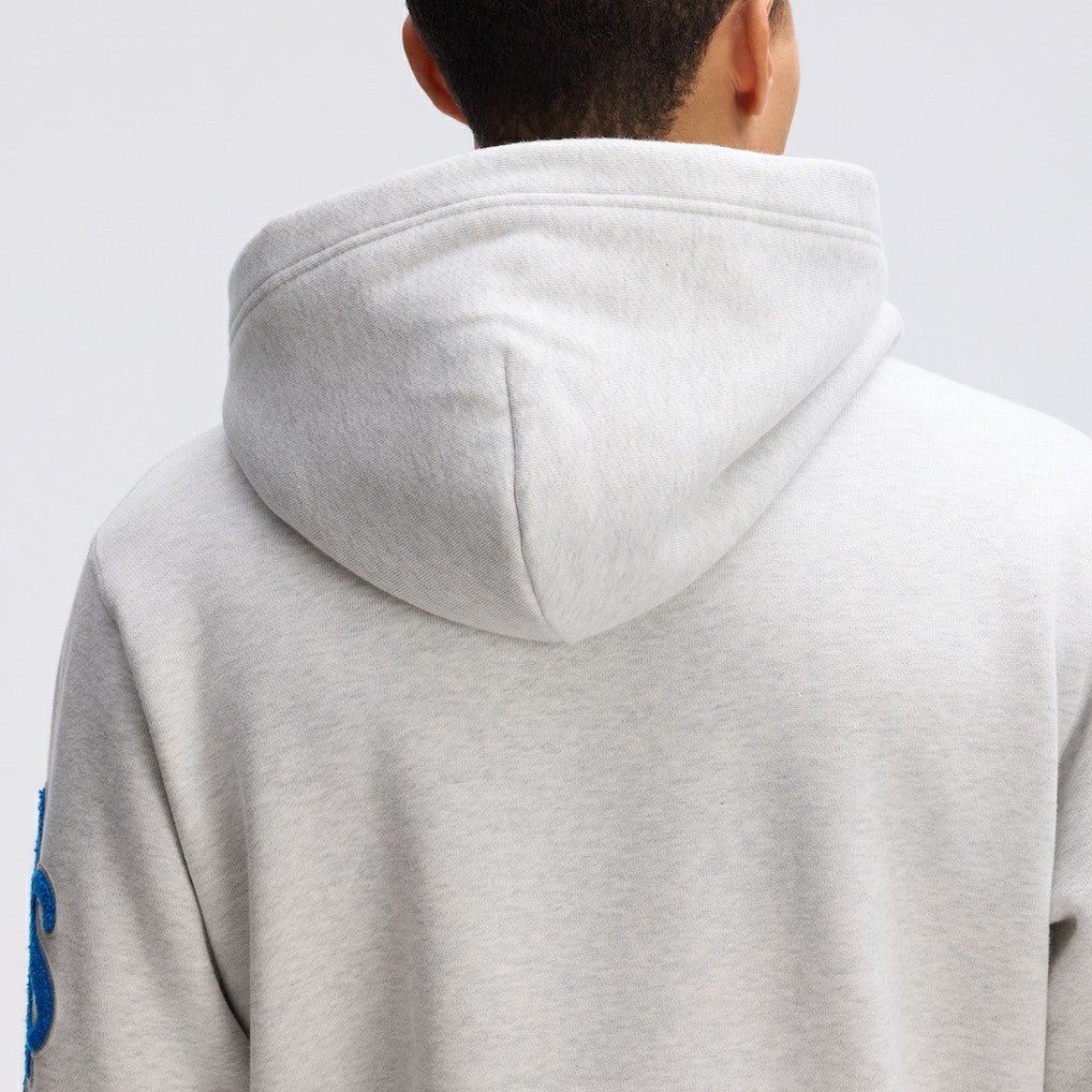 Detroit Lions IconicFleece Letterman Hoodie - Heather Gray for sale