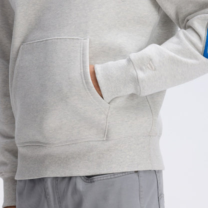 Detroit Lions IconicFleece Letterman Hoodie - Heather Gray for sale