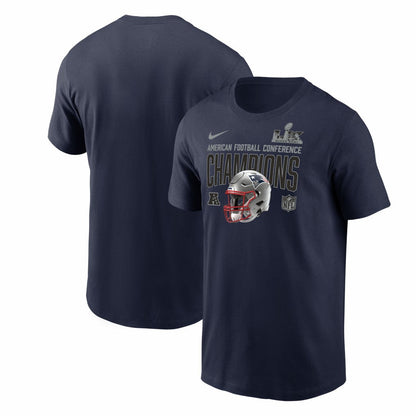 New England Patriots 2025 AFC Champions Glory Shield T-Shirt - Navy | Nike outlet