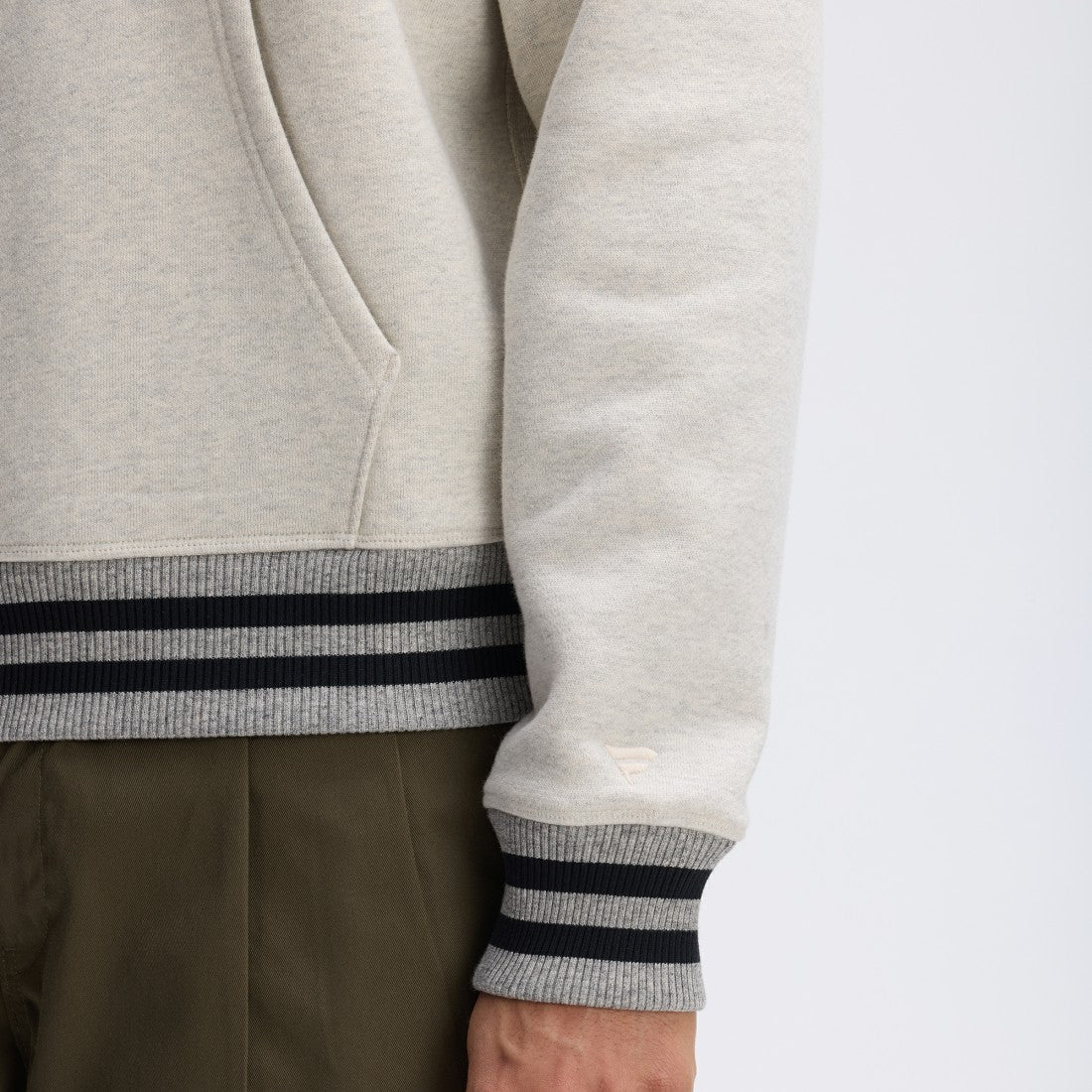 Green Bay Packers IconicFleece Tipped Hoodie - Oatmeal online
