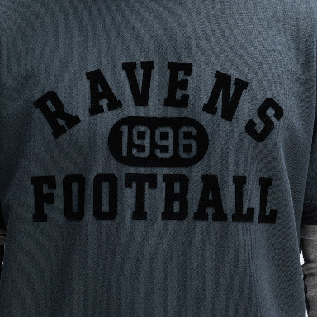 Baltimore Ravens IconicFleece Short Sleeve Sweatshirt - Charcoal outlet