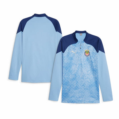 Chivas 2023/24 Quarter-Zip Fleece Top - Light Blue | Puma outlet