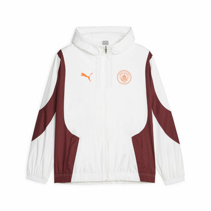 Manchester City 2023/24 Pre-Match Anthem Full-Zip Hoodie Jacket - White | Puma discount