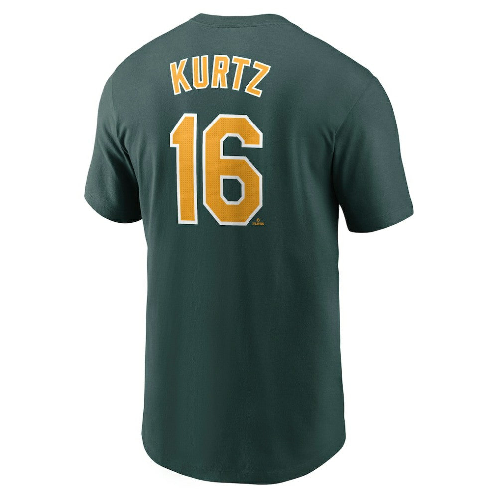 Nick Kurtz Athletics Fuse Name & Number T-Shirt - Green | Nike