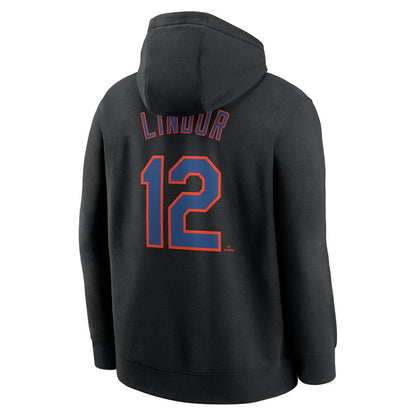 Francisco Lindor New York Mets Player Name & Number Club Pullover Hoodie - Black | Nike