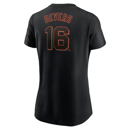Rafael Devers San Francisco Giants Women's Name & Number T-Shirt - Black | Nike