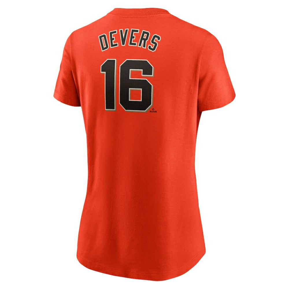 Rafael Devers San Francisco Giants Women's Name & Number T-Shirt - Orange | Nike