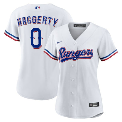 Sam Haggerty Texas Rangers Women's Home Replica Jersey - White | Nike