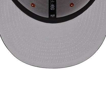 Brooklyn Nets Two-Tone 59FIFTY Fitted Hat - Rust/Black | New Era cheap