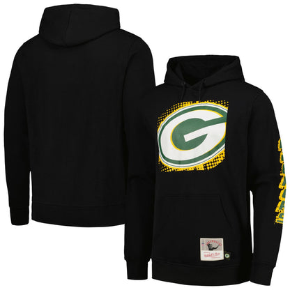 Green Bay Packers Gridiron Classics Big Face 7.0 Pullover Hoodie - Black for sale