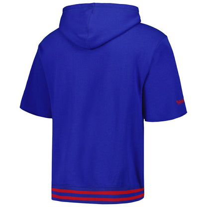 Buffalo Bills Pre-Game Short Sleeve Pullover Hoodie - Royal for sale