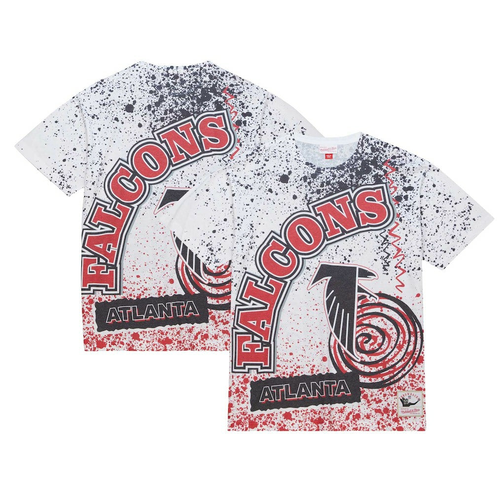 Atlanta Falcons Team Burst Sublimated T-Shirt - White for sale