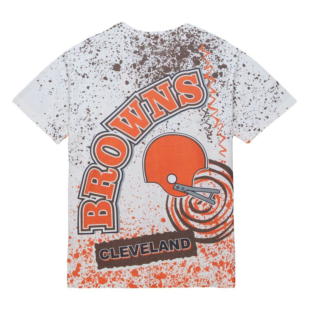 Cleveland Browns Team Burst Sublimated T-Shirt - White outlet