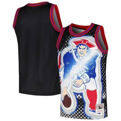 New England Patriots Big Face 7.0 Fashion Tank Top - Black cheap